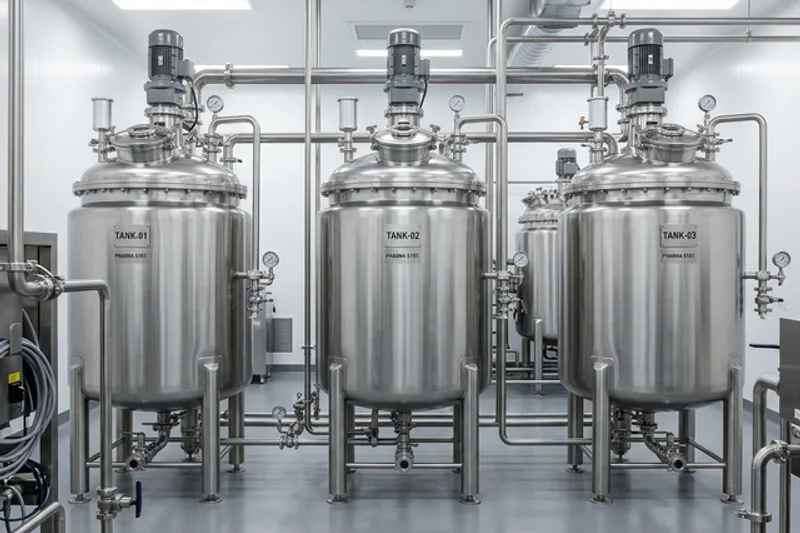Tanques de formulación farmacéutica
