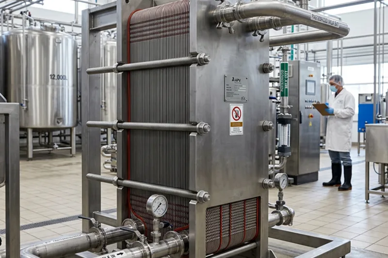 Pasteurizador de placas de Acero Inoxidable