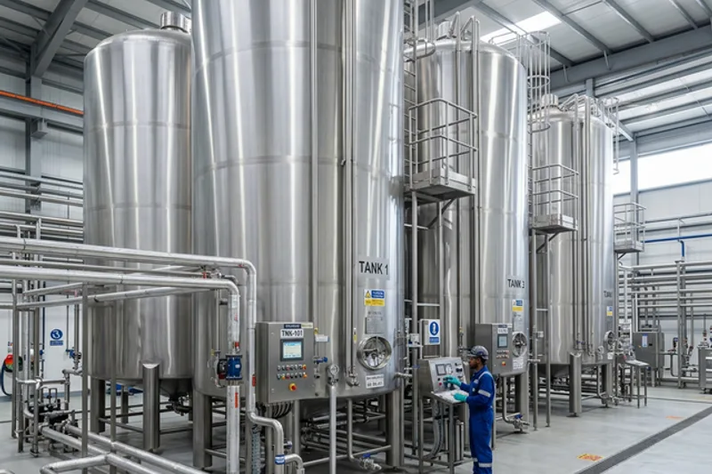 Tanques de almacenamiento de leche en Acero Inoxidable