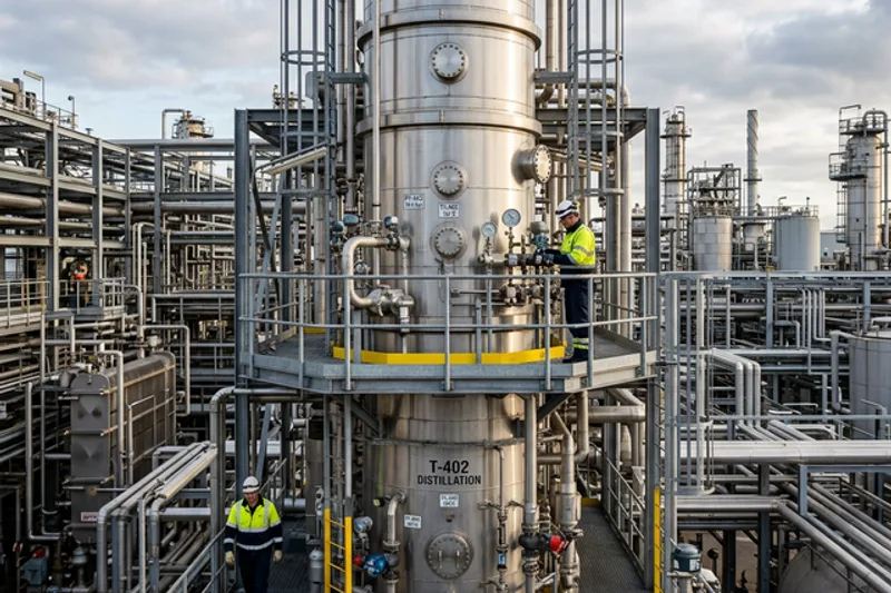 Columna de destilación de Acero Inoxidable