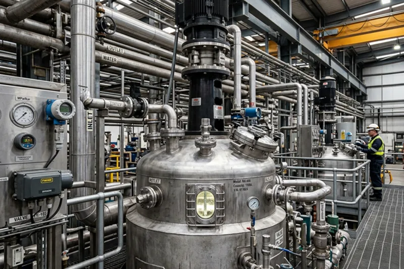 Reactor agitado de Acero Inoxidable